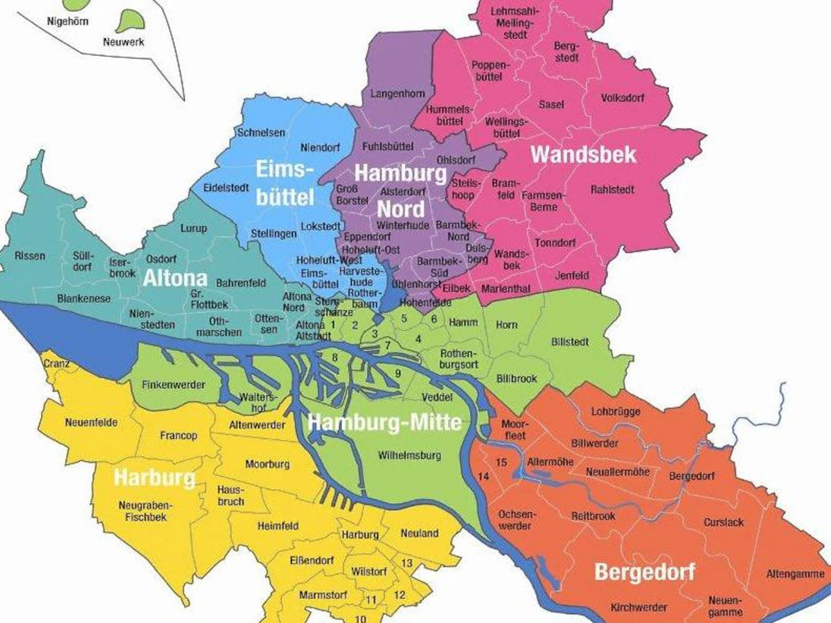 Servicebereich Hips Don't Lie Physiotherapie Hamburg – Stadtteile Karte
